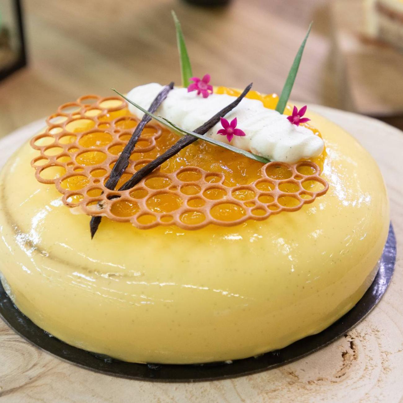 Trompe l'œil tartelette citron meringuée aux Saint-Jacques