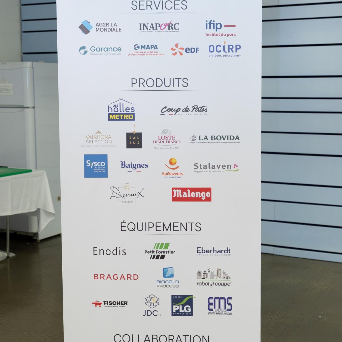 Kakémono avec les partenaires de la CNCT